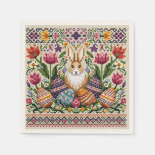 Cute/Colorful Spring/Easter fair isle Napkins