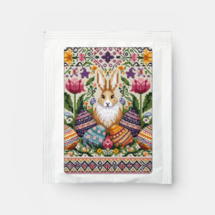 Cute/Colorful Spring/Easter fair isle Tea Bag Drink Mix