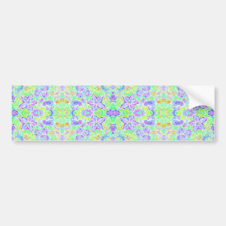 Cute colorful spring flowers bumper sticker