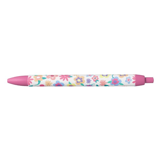 Cute colorful spring flowers pattern pen (Front)