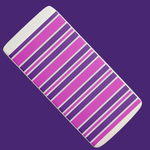 Cute Colorful Striped Pattern             Eraser