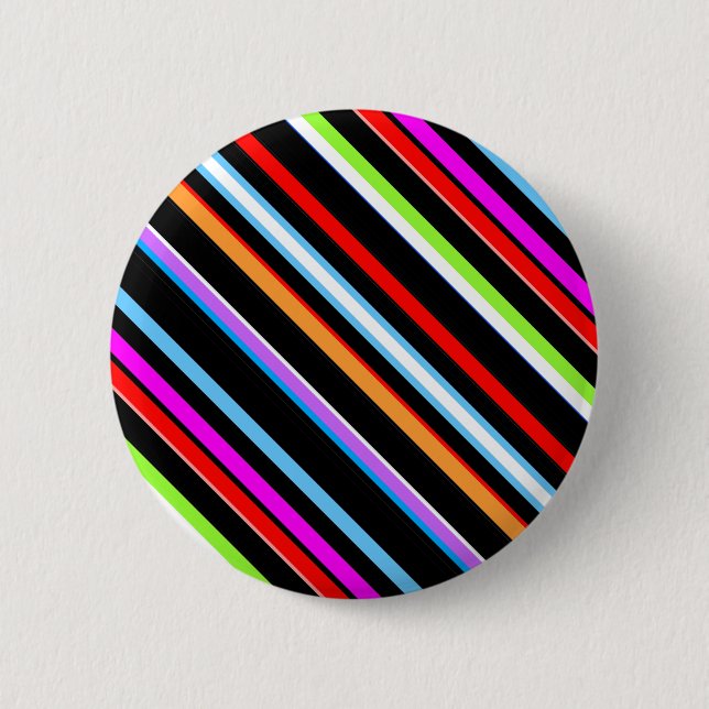 Cute colorful stripes button (Front)