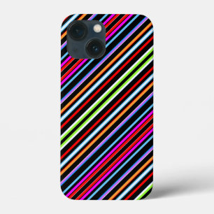 Cute colorful stripes iPhone 13 mini case