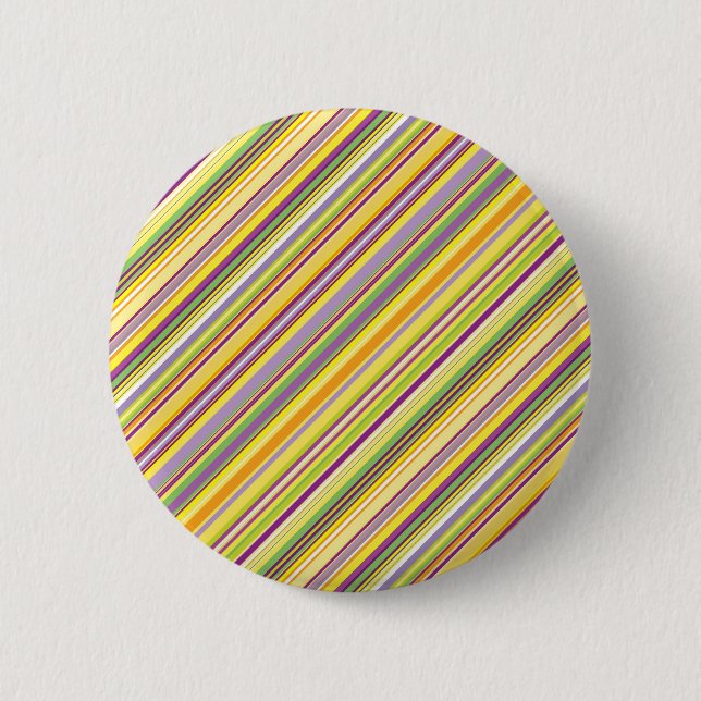 Cute colorful stripes design button (Front)
