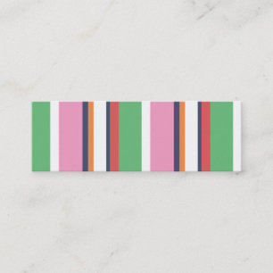 Cute Colorful Stripes Mini Profile Card