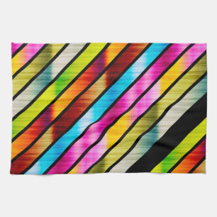 Cute colorful stripes towel
