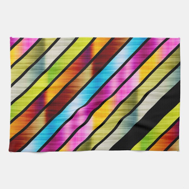 Cute colorful stripes towel (Horizontal)