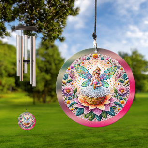Cute Colorful Summer Fairy 2 With Ice Cream Wind Chime