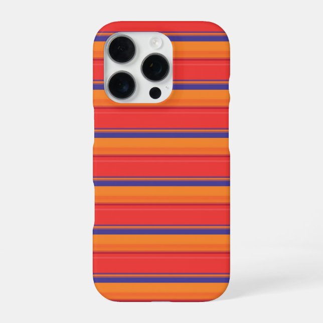 Cute colorful summer stripes  iPhone case (Back)