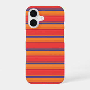 Cute colorful summer stripes iPhone 16 case