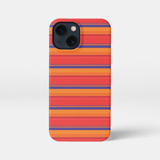 Cute colorful summer stripes  iPhone case (Back)