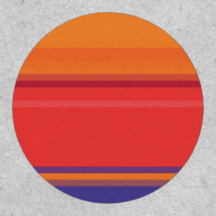 Cute colorful summer stripes patch