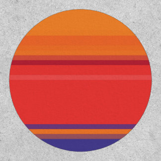 Cute colorful summer stripes patch