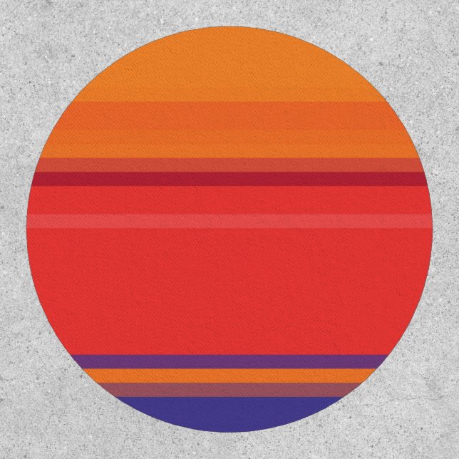 Cute colorful summer stripes  patch (Front)