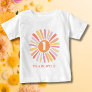 Cute Colorful Sunshine 1st Birthday Personalized Baby T-Shirt
