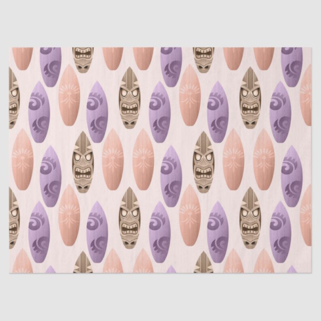 Cute Colorful Surfboards Decoupage Tissue Paper (Front)