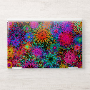 Cute colorful swirl pattern HP laptop skin