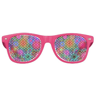 Cute colorful swirl pattern retro sunglasses