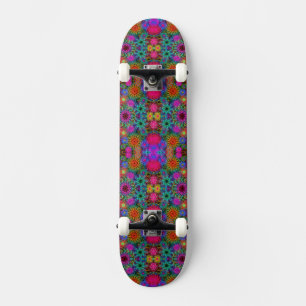 Cute colorful swirl pattern skateboard