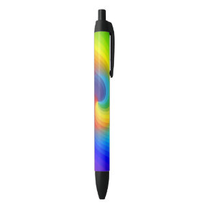 Cute Colorful Tie Dye Rainbow Swirl Art Pattern Pen