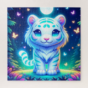 Cute Colorful Tiger Holographic Jigsaw Puzzle