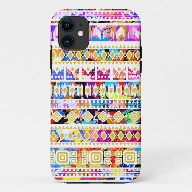 Cute colorful tribal aztec pattern Case-Mate iPhone case (Back)