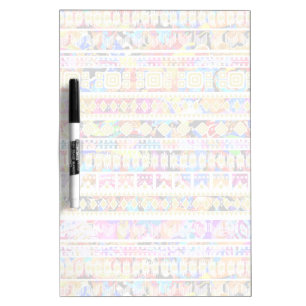 Cute colorful tribal aztec pattern dry erase board