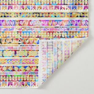 Cute colorful tribal aztec pattern tapestry