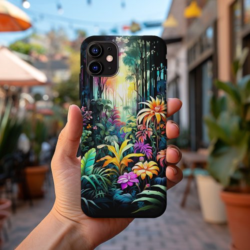 Cute Colorful Tropical Hawaiian Garden No 1111 iPhone 13 Pro Max Case
