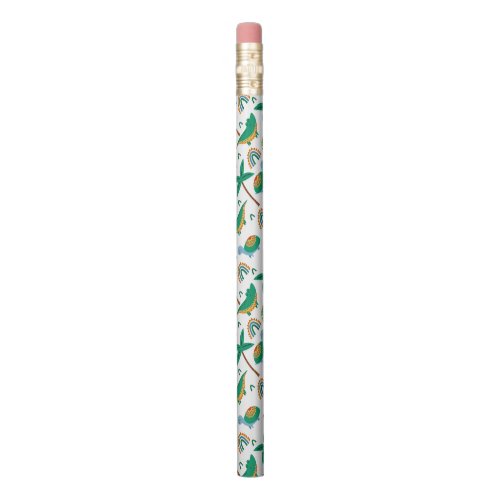 Cute Colorful Turtle Alligator Rainbow Pattern Pencil