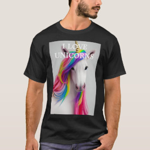 Cute Colorful Unicorn T Shirt for Adults