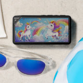 Cute Colorful Unicorns Rainbows Girly Kids Bluetooth Speaker (Insitu(Beach))