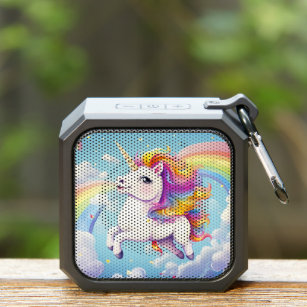 Cute Colorful Unicorns Rainbows Girly Kids Bluetooth Speaker