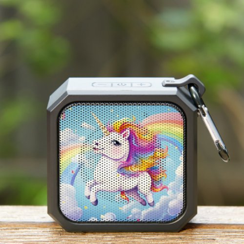 Cute Colorful Unicorns Rainbows Girly Kids Bluetooth Speaker