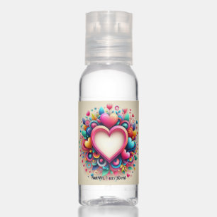 Cute Colorful Valentine's Day heart Hand Sanitizer