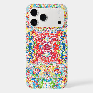 Cute colorful vintage floral iPhone 17 pro max case