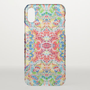 Cute colorful vintage floral iPhone XS case