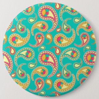 Cute colorful vintage paisley pattern