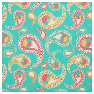 Cute colorful vintage paisley pattern