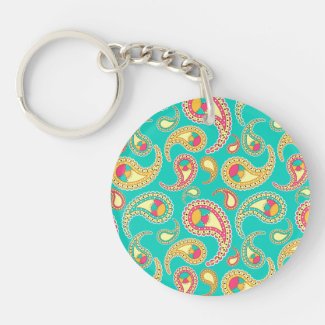 Cute colorful vintage paisley pattern