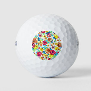 Cute colorful vintage roses patterns car magnet golf balls
