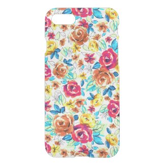 Cute colorful vintage roses patterns