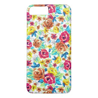 Cute colorful vintage roses patterns