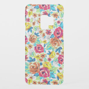 Cute colorful vintage roses patterns uncommon samsung galaxy s9 case