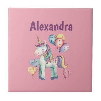 Cute Colorful Watercolor Unicorn