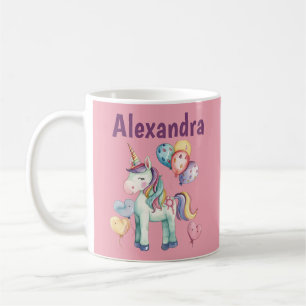 Cute Colorful Watercolor Unicorn Coffee Mug