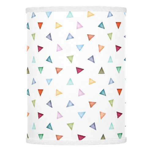 Cute Colorful Watercolors Triangles Pattern Lamp Shade