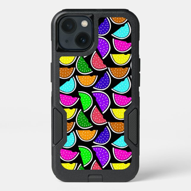 Cute colorful watermelon pattern otterbox iPhone case (Back)