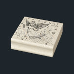 Cute Coloring Art Guardian Angel Rubber Stamp<br><div class="desc">Cute Coloring Art Guardian Angel rubber stamp.</div>