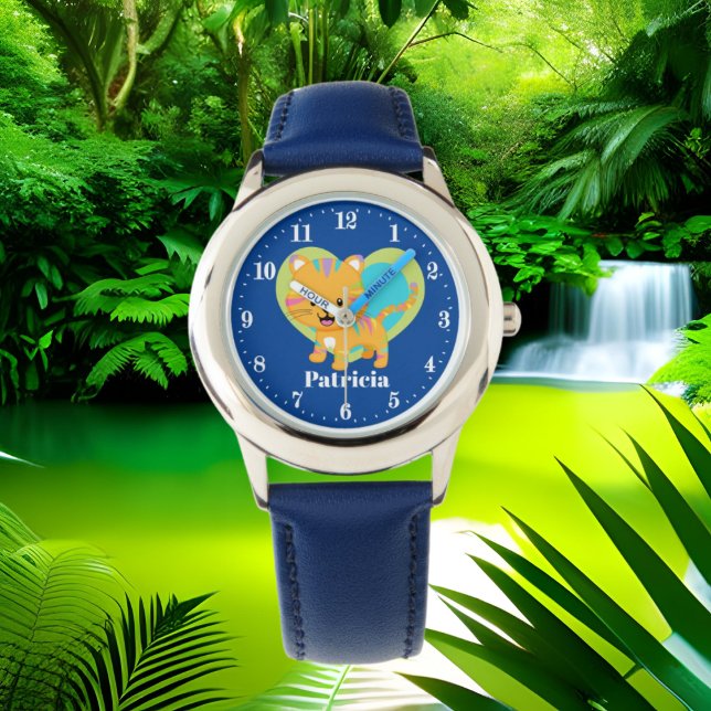 Cute colors tiger love add name watch (Creator Uploaded)